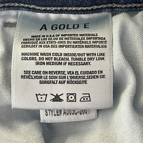 AGOLDE SZ 28 Sophie Skinny Jeans Distressed Mid-Rise Stretch 5-Pocket Whiskered - Picture 9 of 10